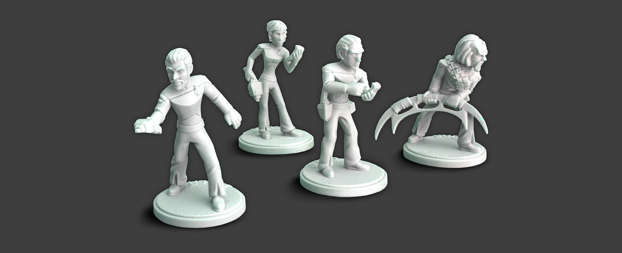 Riker away team miniatures