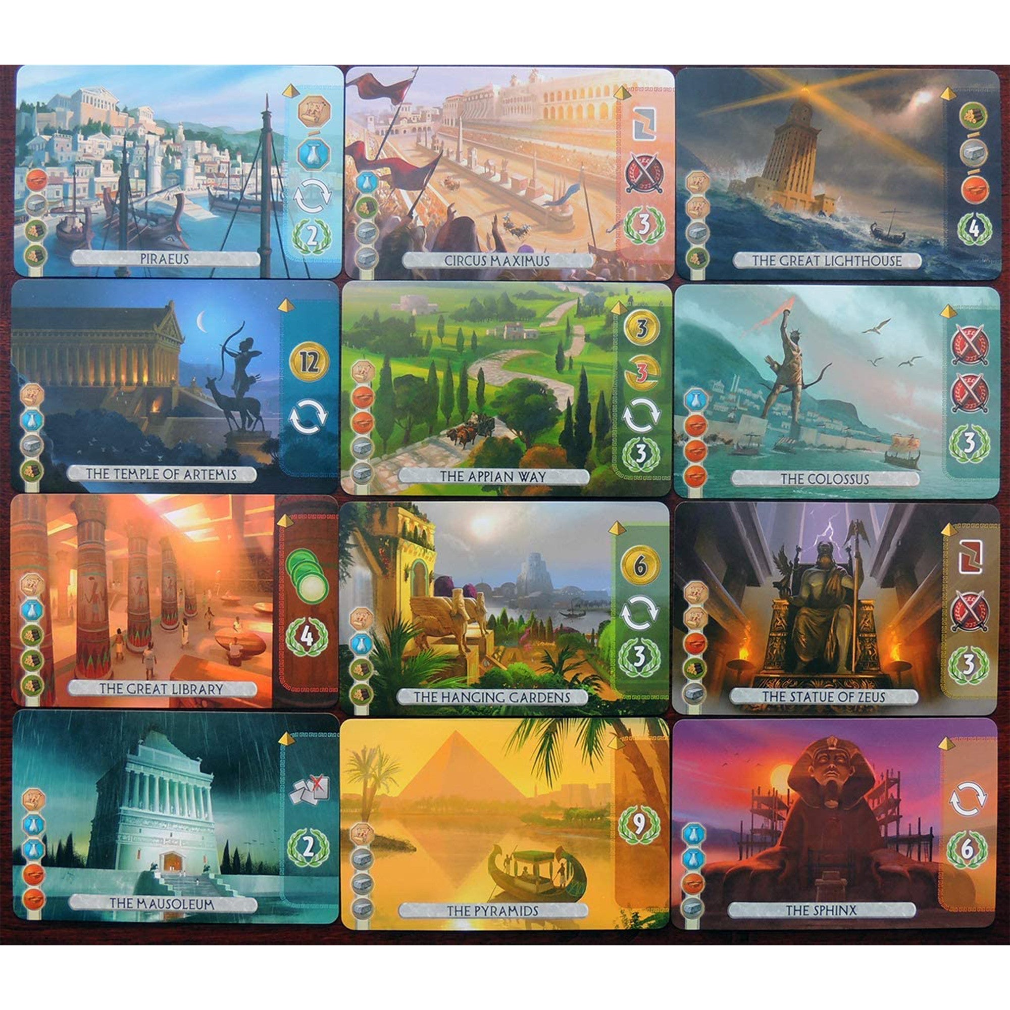 7 Wonders Duel wonder cards