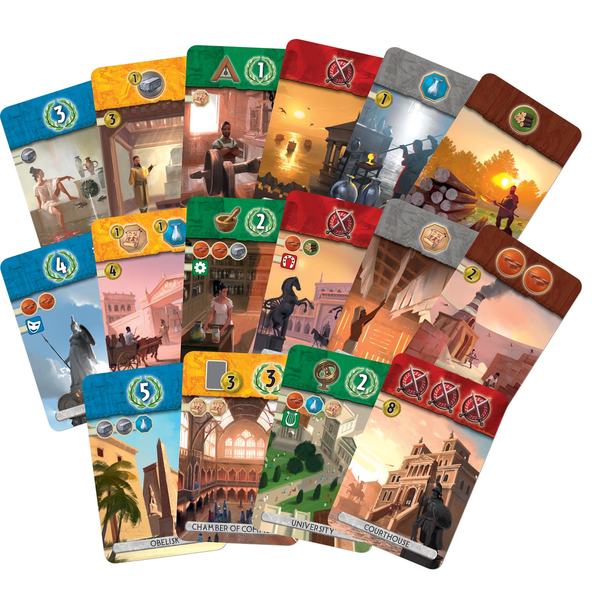 7 Wonders Duel cards