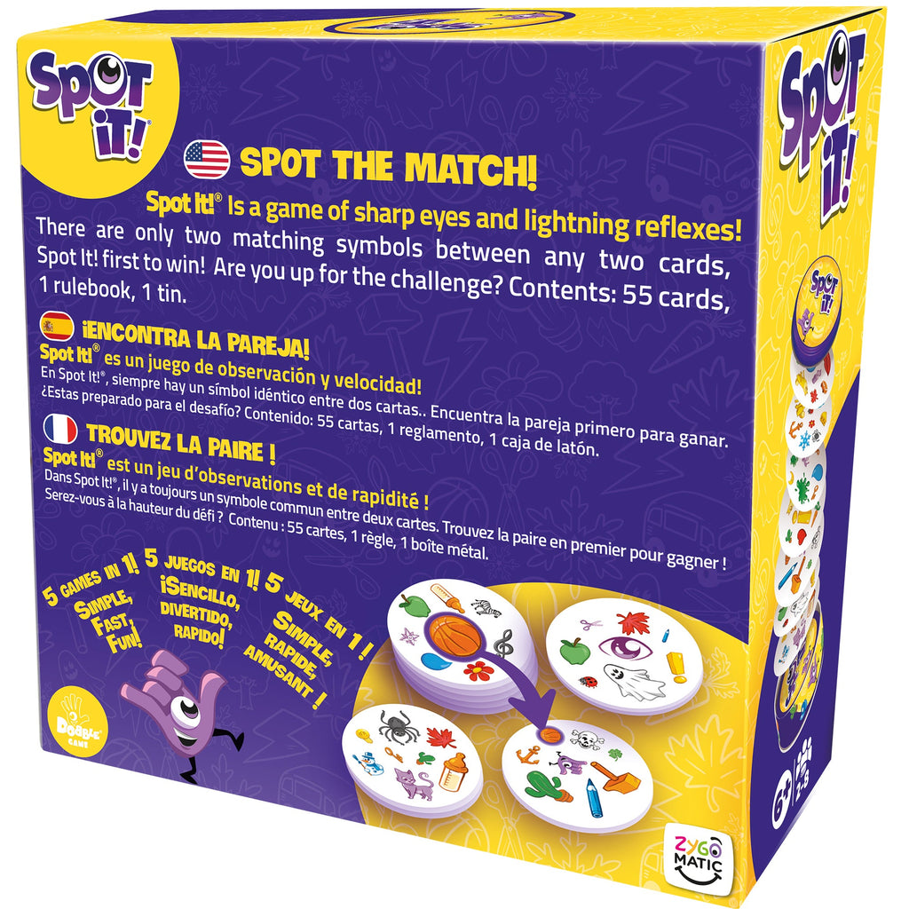 Spot it! Classic box back