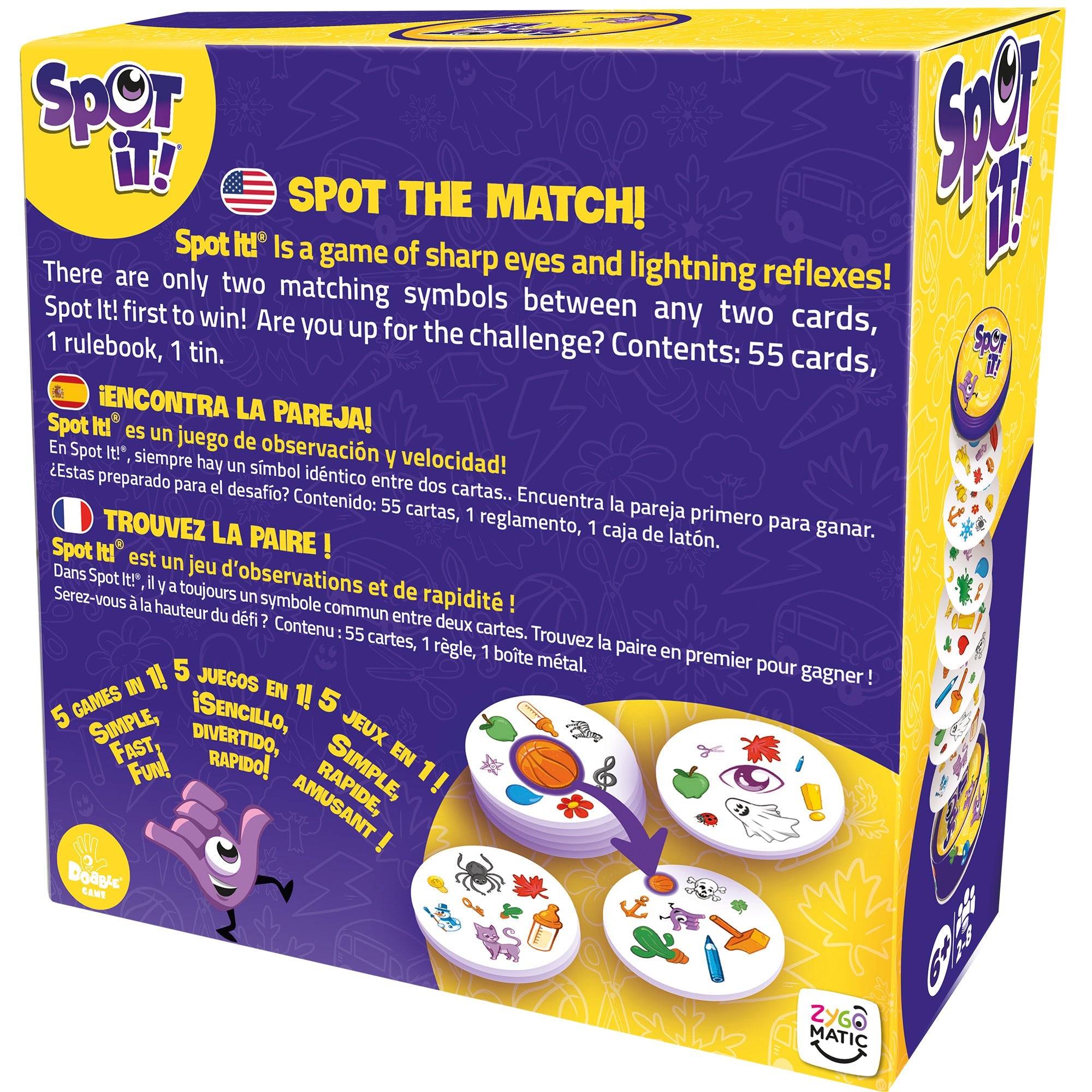 Spot it! Classic box back