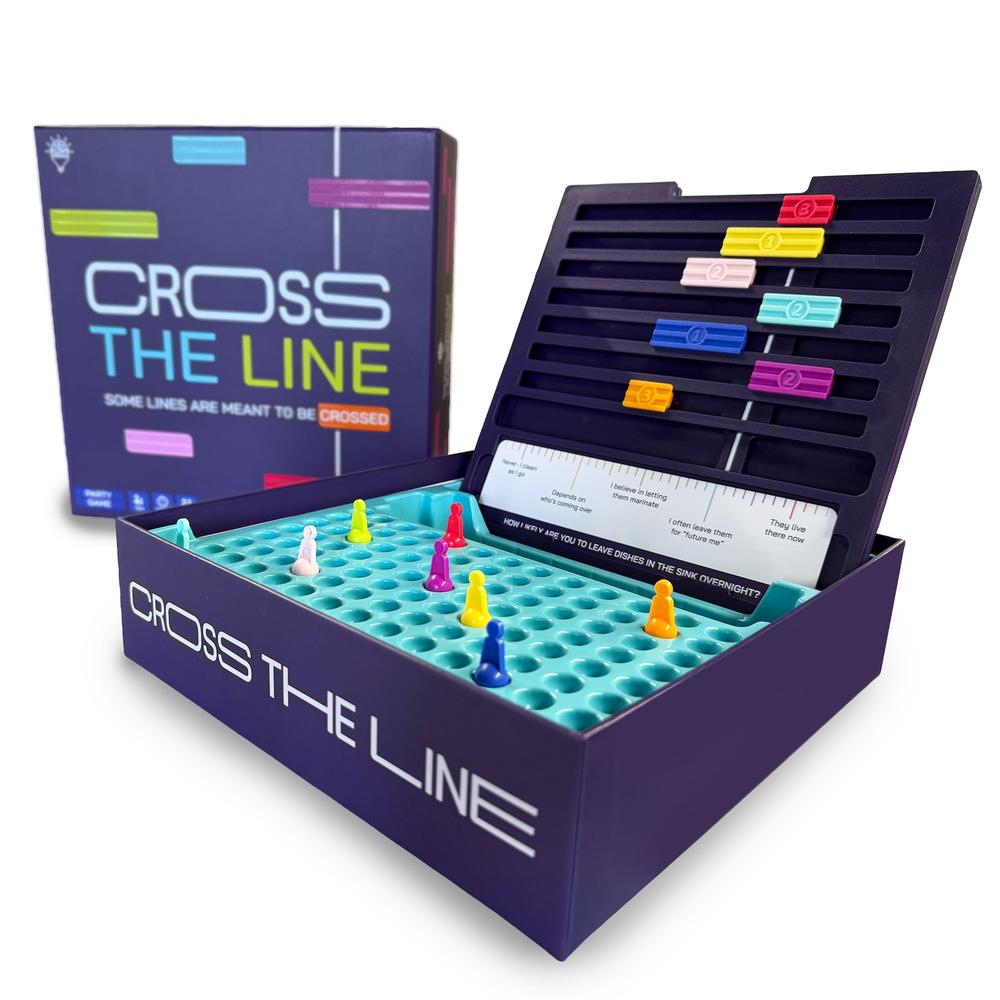 Cross the Line game set up in play