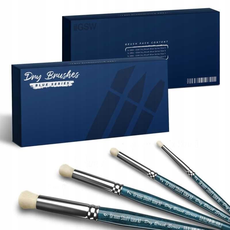 Premium Dry Brush Set Blue Series