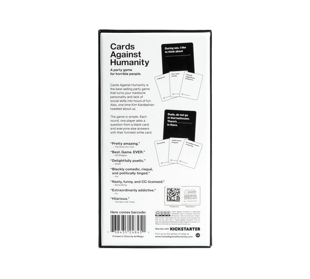 Cards Against Humanity card detail