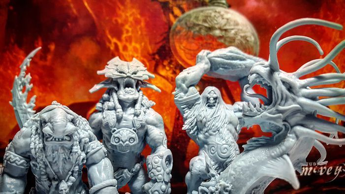 Blood Rage monster miniatures