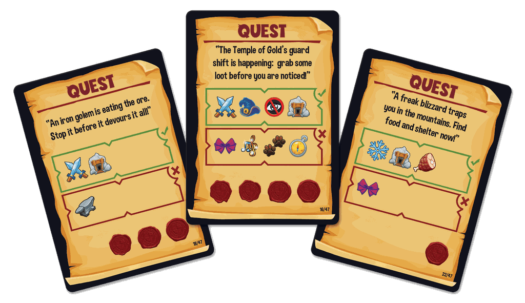 Last-Second Quest quest cards