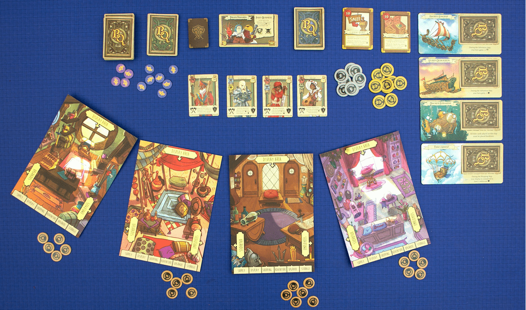 Bargain Quest Sunk Costs game laid out