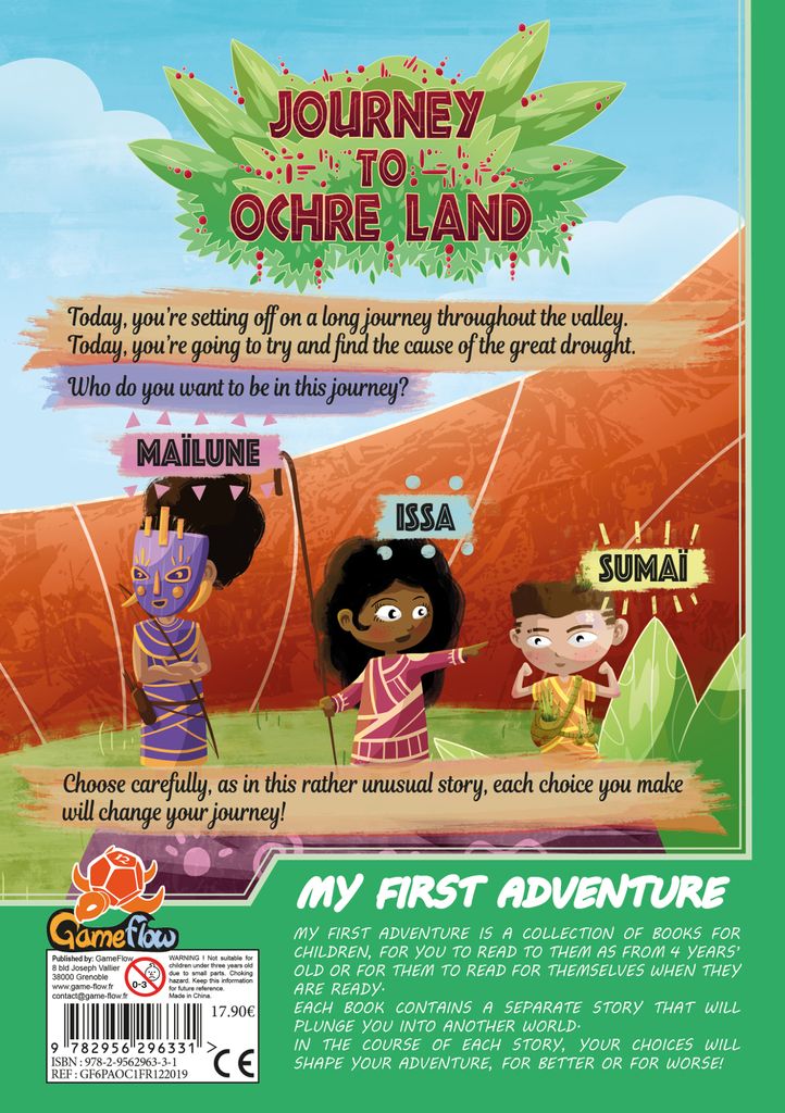 My First Adventure Journey to Ochre Land back cover