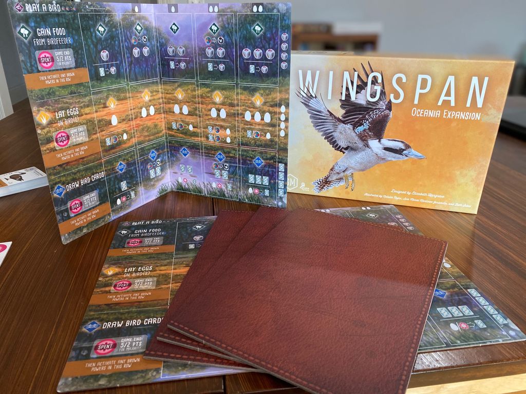 Wingspan Oceania new player mats