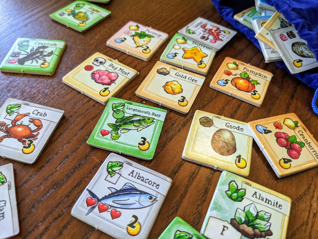 Stardew Valley board game tiles