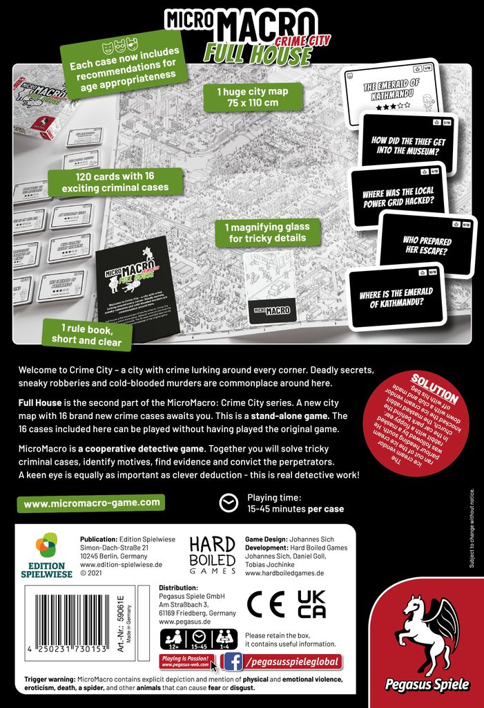 MicroMacro Crime City Full House back cover