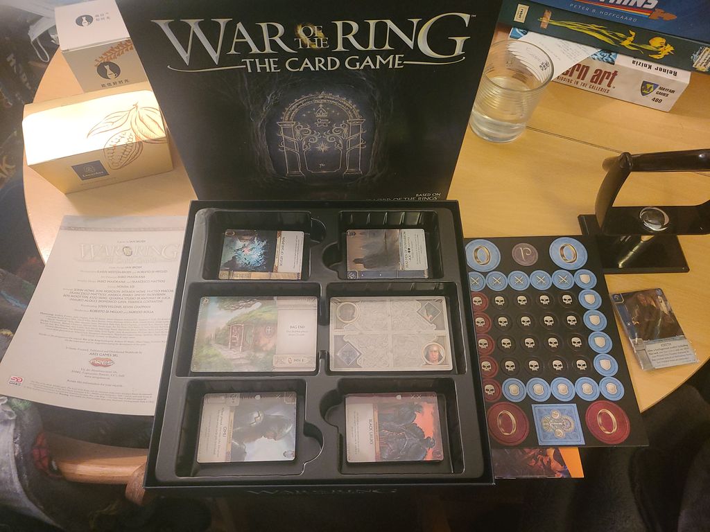 War of the Ring Card Game box contents