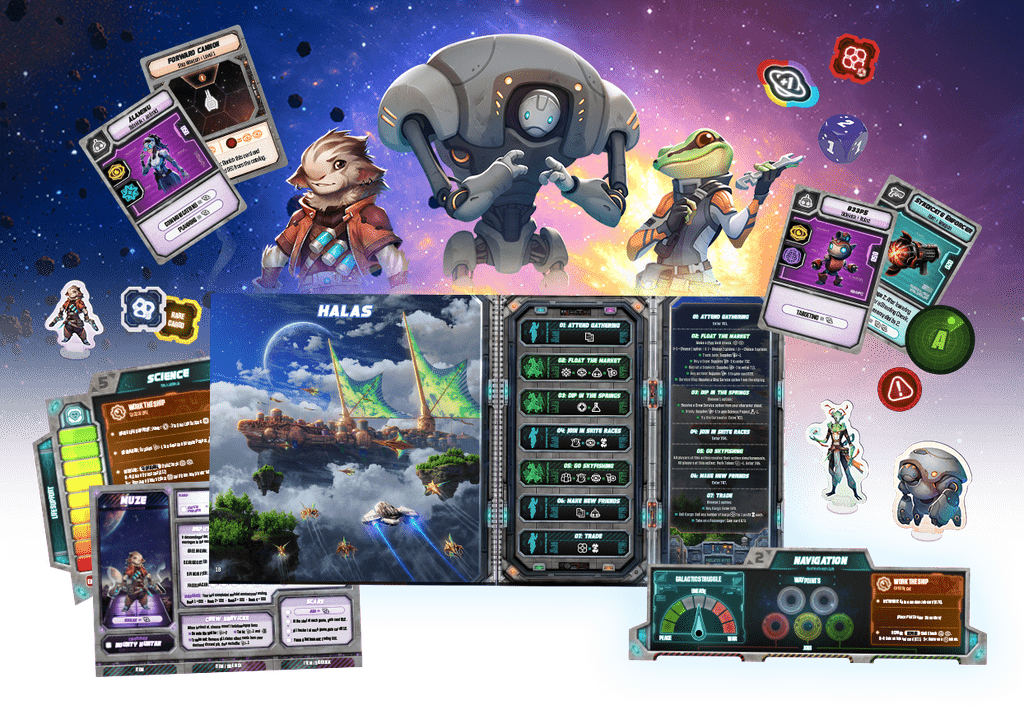 Wandering Galaxy components