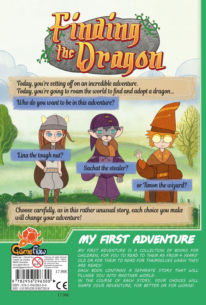 My First Adventure Finding the Dragon back cover
