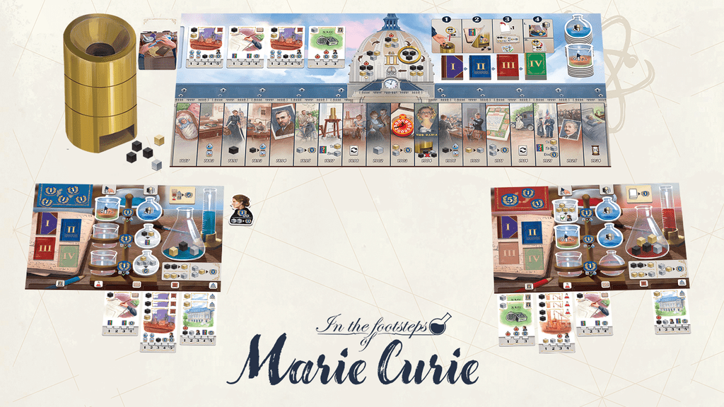 In the Footsteps of Marie Curie board game
