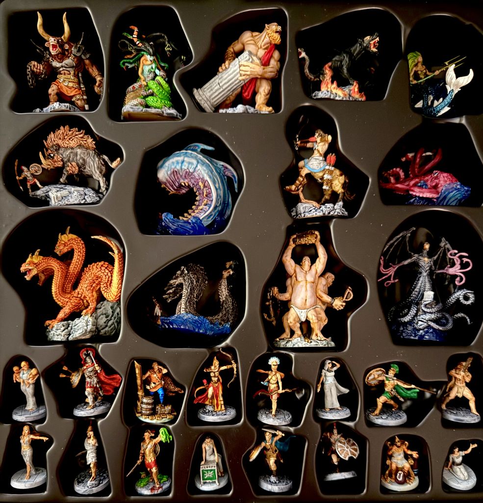 Cyclades Legendary painted creatures and heroes