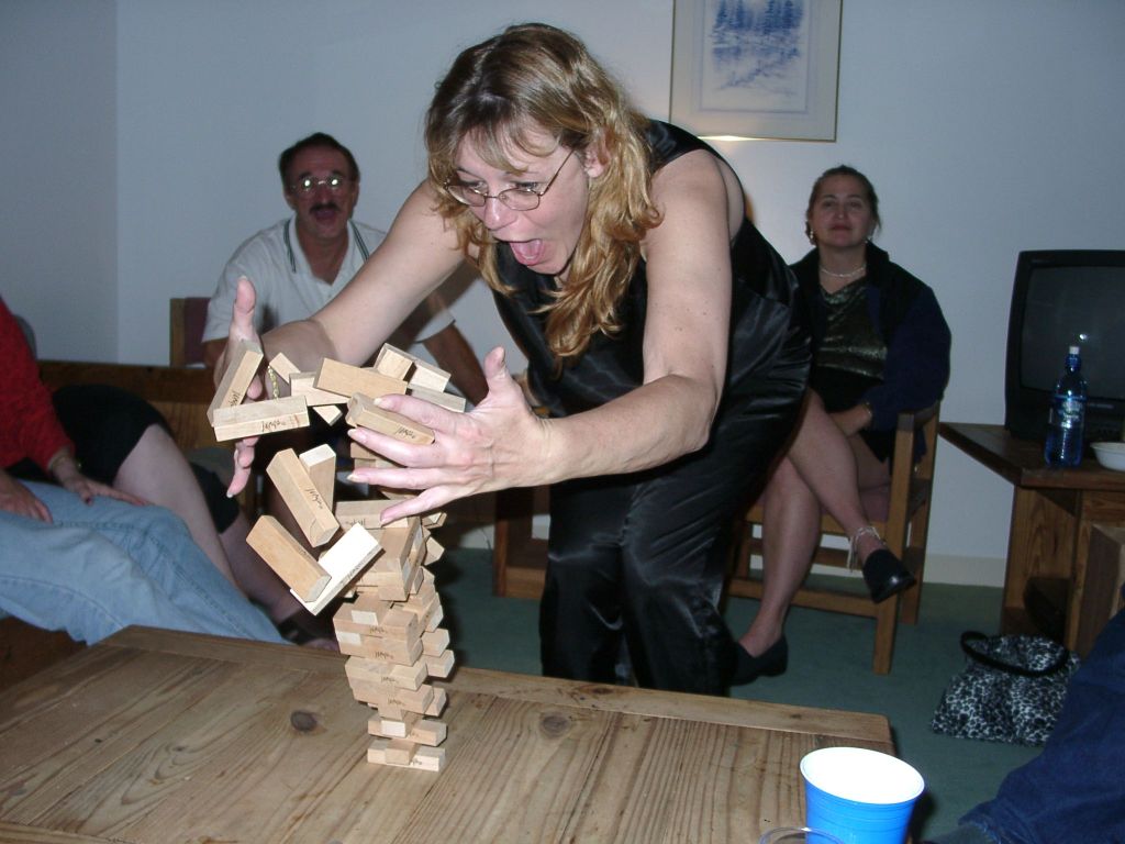Jenga tower end of game