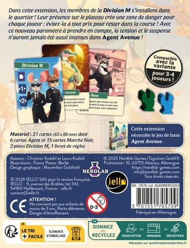 Agent Avenue Division M back cover