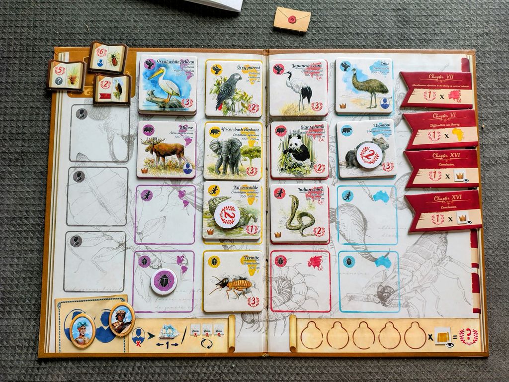 In the Footsteps of Darwin Correspondence gameplay