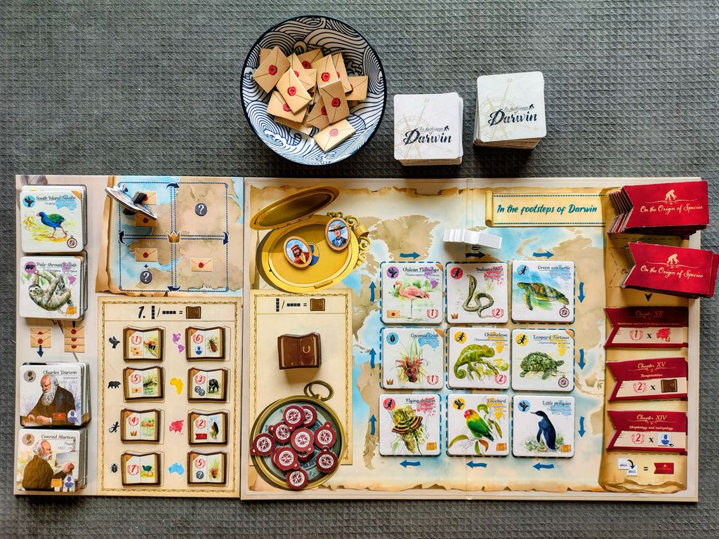 In the Footsteps of Darwin Correspondence set up for two players
